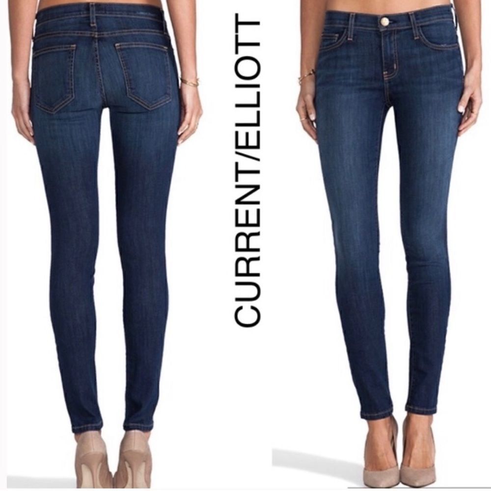 Current Elliot Ankle Skinny Jeans in Stagecoach